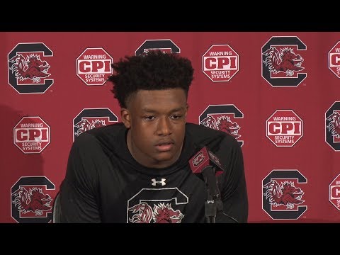 POST-GAME: Rico Dowdle, D.J. Wonnum on Arkansas — 10/7/17