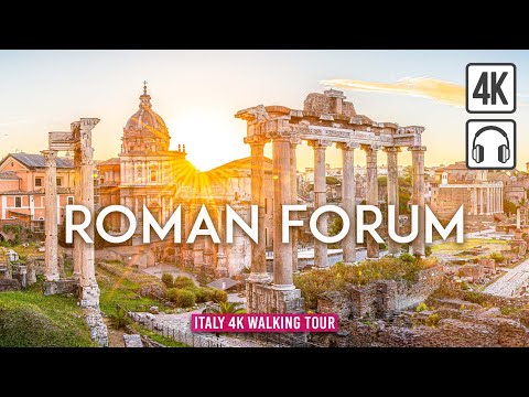 Step Back in Time 🏛️ ROMAN FORUM & Palatine Hill City Walk with Captions [4K Ultra HD/60fps]