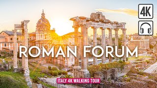 Step Back in Time 🏛️ ROMAN FORUM & Palatine Hill City Walk with Captions [4K Ultra HD/60fps]