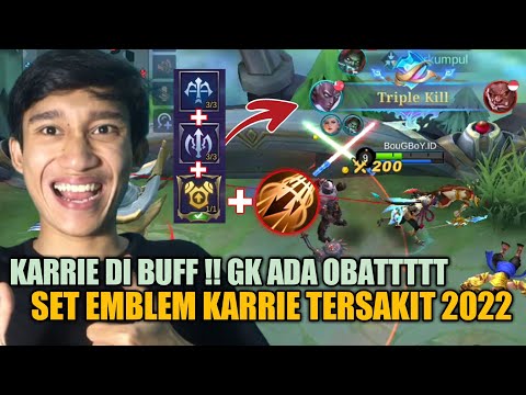 BUILD KARRIE TERSAKIT 2022 | KARRIE DI BUFF ❗❗ TUTORIAL MAIN KARRIE | KARRIE META BUILD