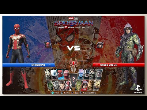 Spider-Man vs Green Goblin with Healthbars