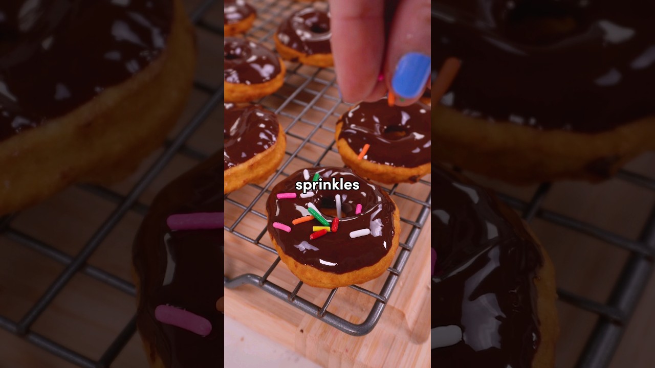 The EASIEST 3 ingredient mini donuts I've ever made!