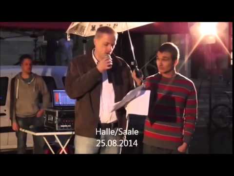 Reichsbürger Holger Fröhner über Xavier Naidoo (Montagsdemo)