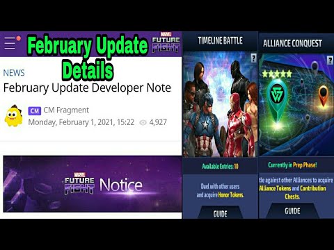 February Update| AC Rework & Timeline Battle Challenger League Added - Marvel Future Fight