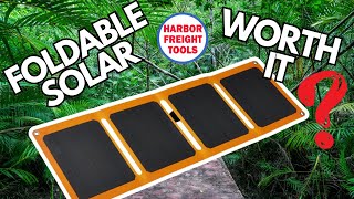 HARBOR FREIGHT Lightweight PORTABLE solar panel Affordable SOLUTION