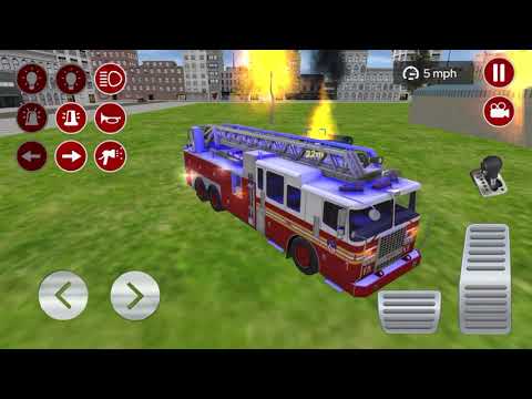 Real Fire truck Driving Simulator 2021- Real Fire Truck Driving Simulator: Fire Fighting