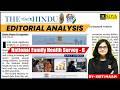 NFHS 6 Report National Family Health Survey 6 I The Hindu Editorial Analysis Kirti Ma Am
