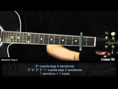 Video for ¿Como afinar la guitarra en Drop C? La forma más fácil - cgegcc