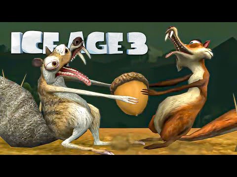 Ice Age 3 Dawn of the Dinosaurs - All Scrat Levels & Scenes
