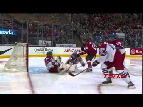 Noah Rod (SUI) goal vs CZE 2015 World Juniors (12-27-14)