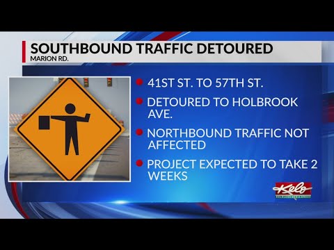 Construction scheduled on Marion Road between 41st and 57th in Sioux Falls