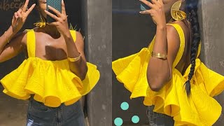 HOW TO CUT AND SEW A 720 degree flare TOP DIY (beginners friendly)