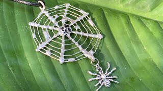 Soft Soldered Spider Web
