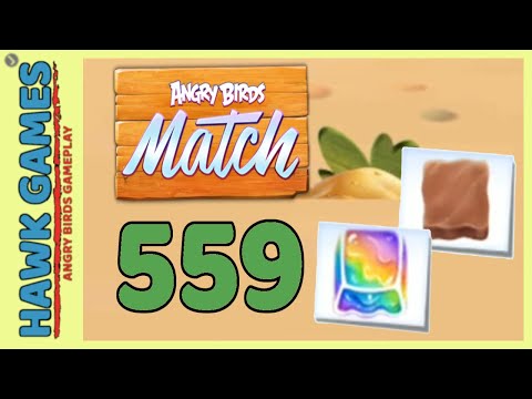 Angry Birds Match ⭐ Level 559 - Walkthrough, No Boosters