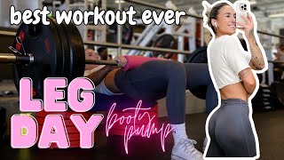 Come to the gym with me | Full leg day... BEST booty pump ever