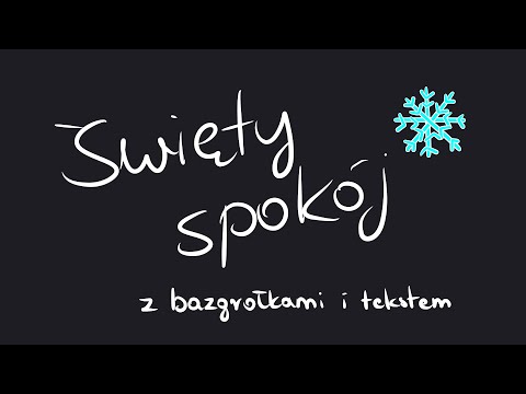Święty spokój ❄️ (piosenka ukulele z bazgrołkami i tekstem)