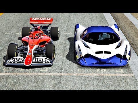 Devel Sixteen vs Formula Hybrid X 2021 - Top Gear Track