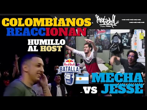 🔴 HUMILLO al HOST - COLOMBIANOS REACCIONAN a MECHA vs JESSE PUNGAZ [RED BULL ARGENTINA 2022] 🔴