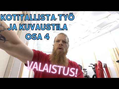 Kotitallista työ ja kuvaustila osa 4. Valaistus viimisen päälle kuntoon!