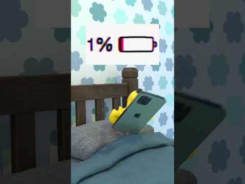 When phone is at 1% 😩 #humor #babyduck #shorts