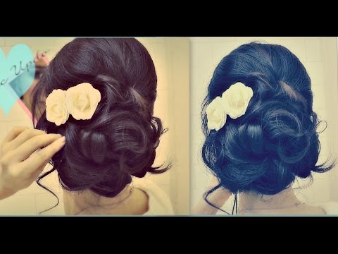 ★ Easy Wedding Updo with Curls | Prom Hairstyles Hair...
