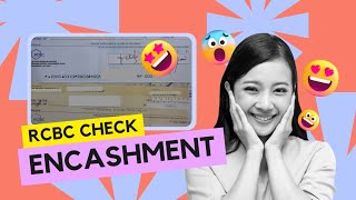 How to encash check in RCBC? (Tagalog tutorial)