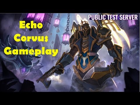 Paladins 3.3 Darkness & Dragons PTS - Corvus New Skin Echo Corvus PTS Gameplay