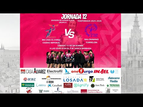 25/26 DHPF J12 BM CASA ÁLVAREZ IMPERIAL - BALONMANO TORREJÓN