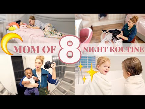 MOM OF 8 KIDS NIGHT TIME ROUTINE \\ Big Family Bedtime Routine 2020