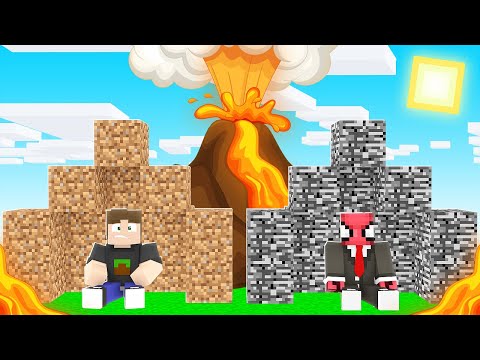 YANARDAĞ VS EV! 🌋 - Minecraft
