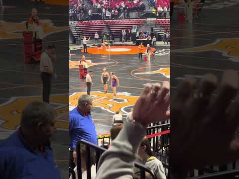 Garrett Carter wrestling. 34-3 record. IESA state. 135 pounds. Final match of junior High.