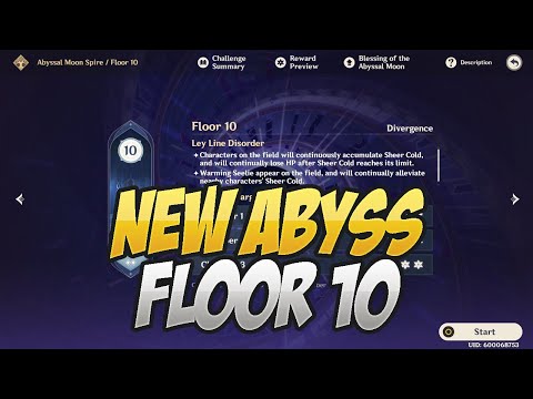 NEW Abyss Floor 10! 9 Star Completion! Genshin Impact