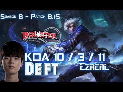 KT Deft EZREAL vs VARUS ADC - Patch 8.15 KR Ranked