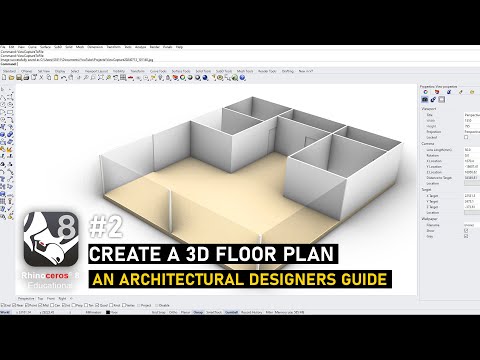 Create a Simple 3D Floor Plan in Rhino - Beginners Guide