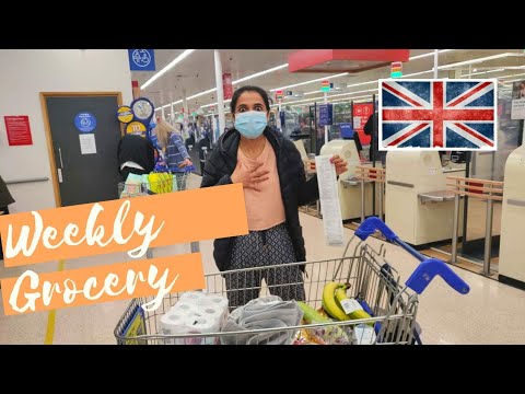 Compras de supermercado na superloja do Reino Unido | Compras no TESCO Extra | Rituais de sexta à noite | PARINAV