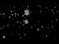 cartoon snowflakes falling big - free HD overlay footage