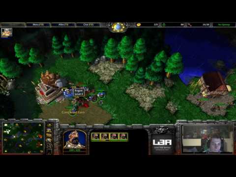 Warcraft III #231 - Slash - Human vs NightElf (Terenas Stand)