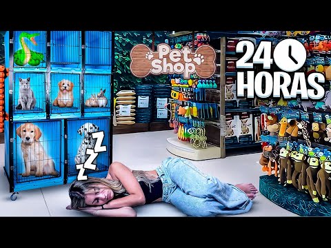 PASSEI A NOITE NO PET SHOP SEM NINGUÉM PERCEBER !!