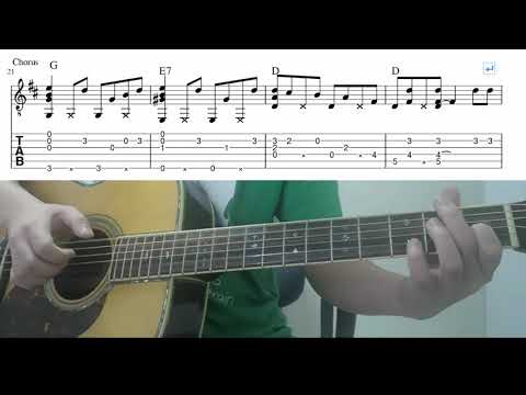 Jingle Bell Rock (Bobby Helms) - Easy Fingerstyle Guitar Playthrough Tutorial Lesson With Tab
