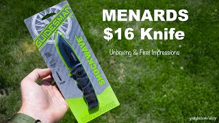 MENARDS GUIDESMAN Knife | Unbox & First Impressions