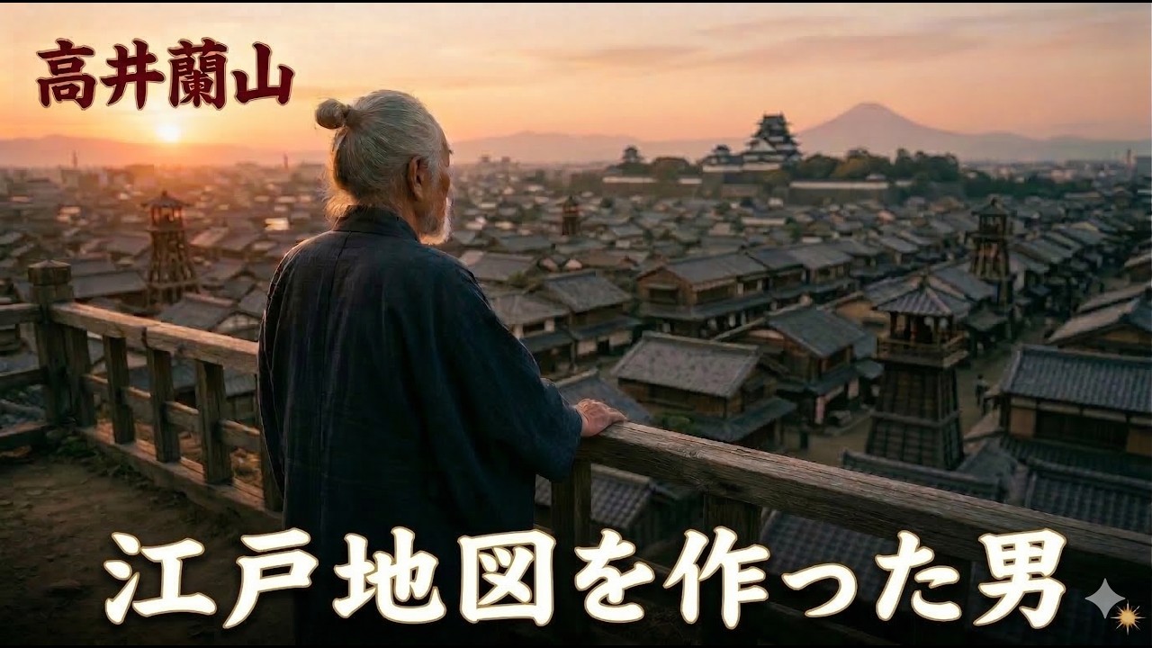【江戸時代】100万人が暮らす巨大都市、江戸の地図を作った男の物語