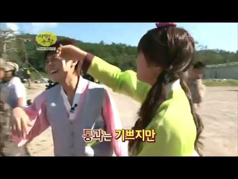 APINK Eunji piggyback B2ST Yoseob @ idol prince