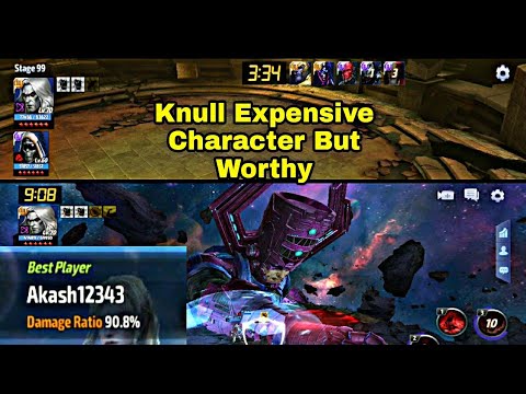 Knull Power Test | WBU Proxima Stage 99 And Galactus Destroyed With Knull - Marvel Future Fight