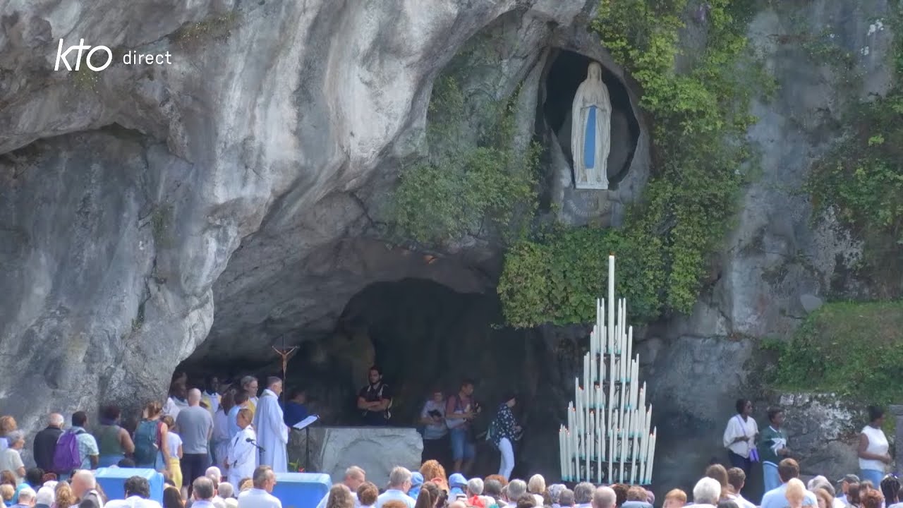 Chapelet du 26 août 2024 à Lourdes