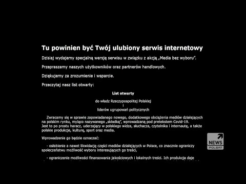 Media bez wyboru. Czarne plansze zamiast ulubionych programów