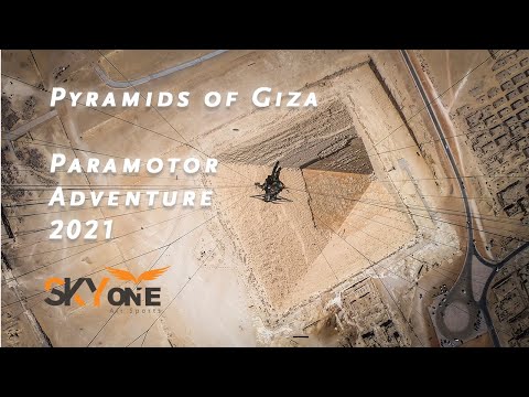 Pyramids of Giza from air! Skyone Paramotor Adventure 2021