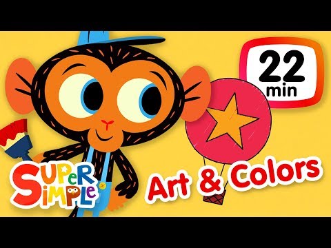 The Super Simple Show - Art & Colors | Kids Songs & Cartoons