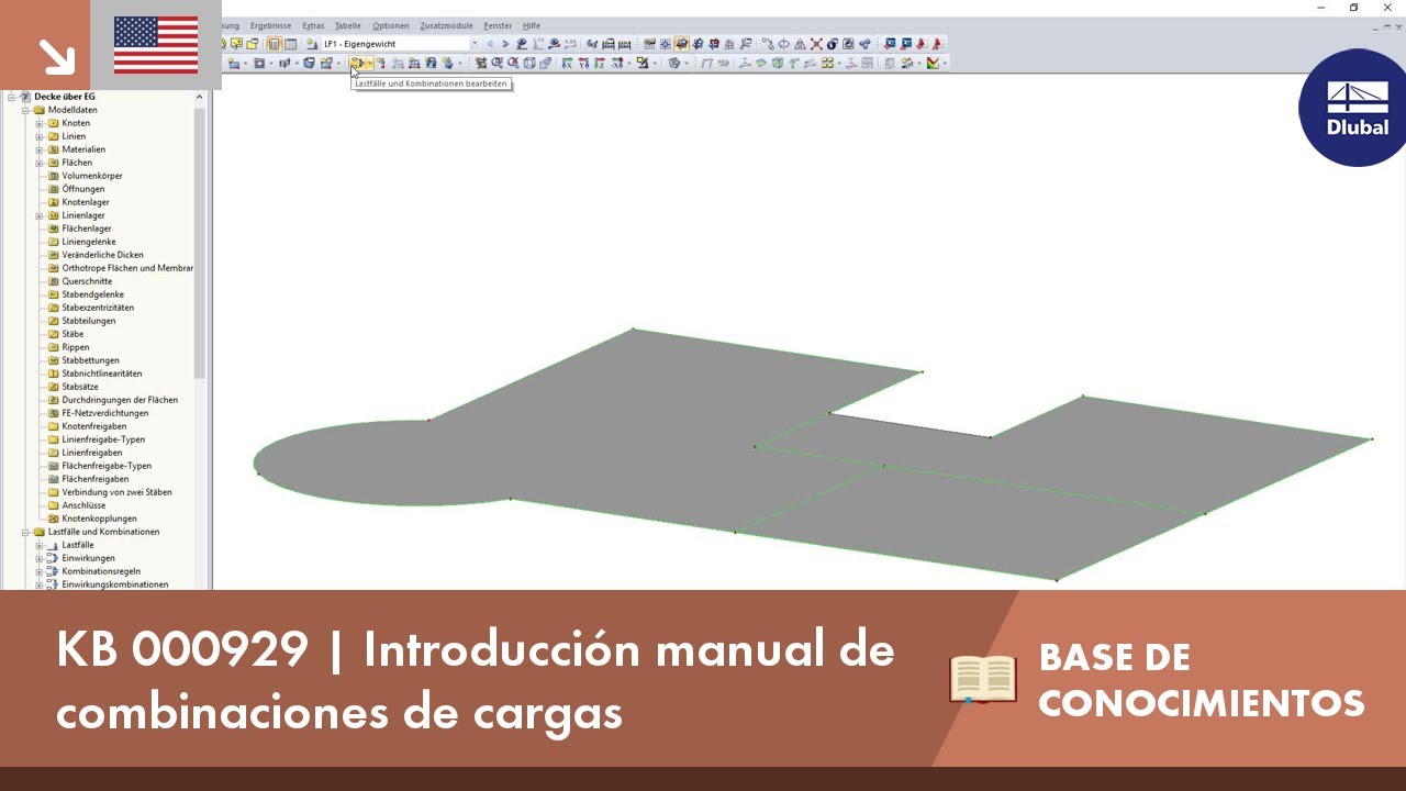 KB 000929 | Introducción manual de combinaciones de cargas