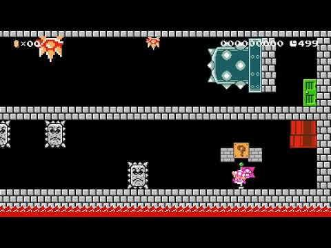 World B-M Maze of the Boom-King by 3rd Bunny - Super Mario Maker 2 - No Commentary 1ca