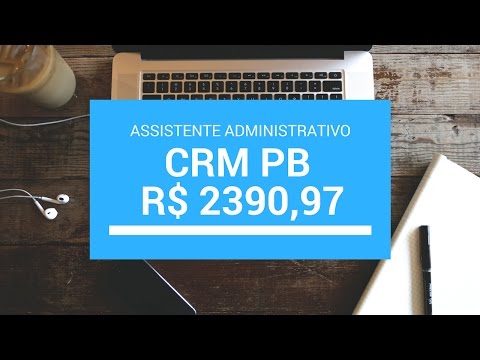 Concurso CRM PB Edital 2017: Apostila Assistente Administrativo